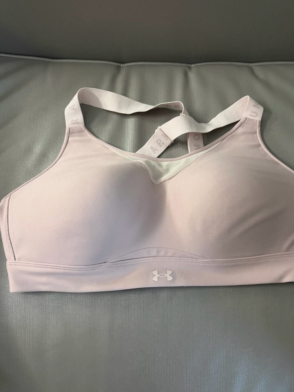 Under Armour Pale Pink Infinity 2.0 High Impact Sports Bra Size XL